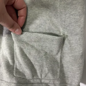 Jeanne Pierre Gray Mock Neck Cotton Sweater Women’s Large‎ Knit Pullover Pockets thumbnail 3