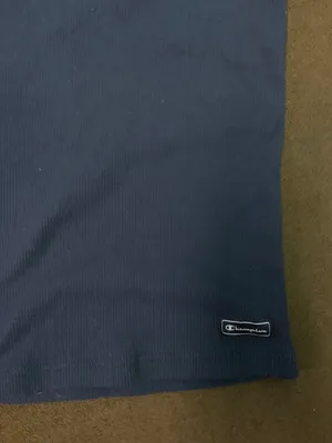 Champion L Blue Ribbed Sports Top thumbnail 4