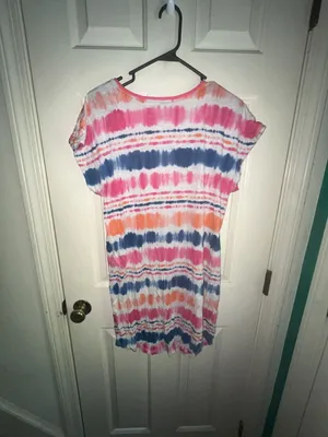 Lauren Ralph Lauren Tie-Dye T-Shirt Dress Size M thumbnail 3