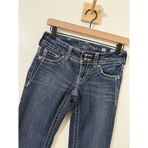 Miss Me JP5011-41 Bootcut Jeans Size 26 Y2K Western Bling Rhinestone Embellished thumbnail 2