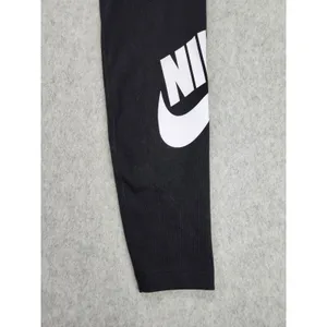 Nike Pants Womens XS Black Tight Leggings High Waisted Logo Swoosh Running Pants thumbnail 3
