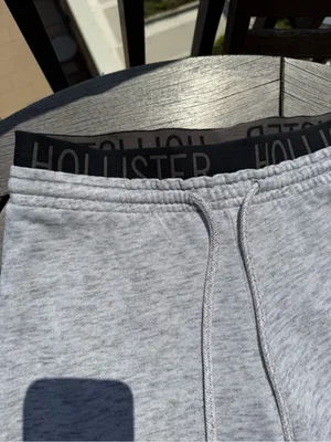 Hollister Gray Logo Waistband Capri Joggers thumbnail 2