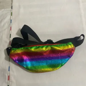 Rainbow Holographic Fanny Pack Waist Belt Bag Festival Adjustable thumbnail 6