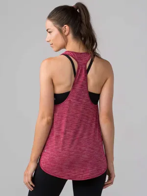 Lululemon 105 Singlet tank top Heathered cranberry activewear yoga Pilates gym 4 thumbnail 2