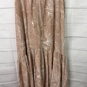 Prologue Medium NWT Brownie Print Sleeveless Maxi Tiered Dress Boho Prairie thumbnail 4