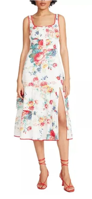 Betsey Johnson Riviera Floral Midi Dress thumbnail 1