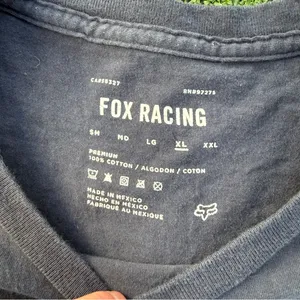 Fox Racing Navy T-Shirt with Fox Logo Graphic, size XL thumbnail 4
