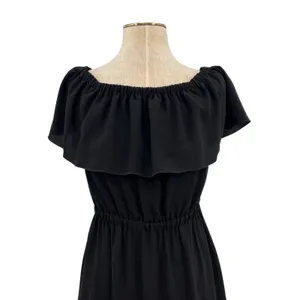 Aritzia‎ Wilfred Hosta Off the Shoulder Ruffle Dress Black Size Small thumbnail 4