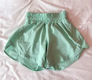 Lululemon Wild Mint Track That Mid-Rise Lined Short 5" Size 0 thumbnail 1