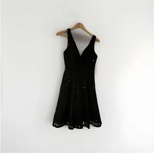 City Triangles Y2K Black Fit & Flare Homecoming Dress V-Neck Cutout Strappy Size 5 thumbnail 5