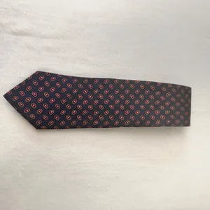 Bert Pulitzer Silk Men's Tie Blue Multicolor Geometric Vintage Classic Office thumbnail 6