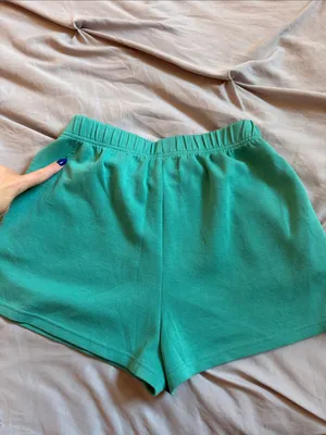 Vintage Havana Green/Teal Two-Piece Sweatshirt & Shorts Set Sweatset thumbnail 4
