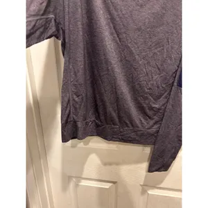 Nike Dri-FIT Womens Large Gray Purple Boat Neck Long Sleeve Training Top thumbnail 4
