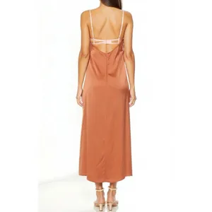 FOR LOVE & LEMONS Viv Maxi Dress, Brown, XL thumbnail 6