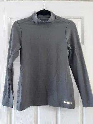 Nobull Dark Gray Waffle Knit Longsleeve Top thumbnail 1