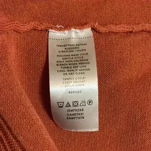 Ann Taylor Burnt Orange Peplum Knit Top – Elegant Career Chic Blouse thumbnail 8