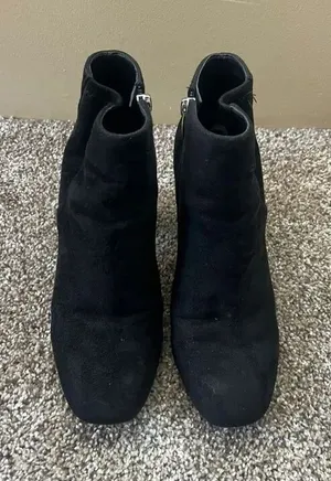 Marc Fisher Black Heeled Boots Woman’s Size 7.5 Flaws-Marks thumbnail 1