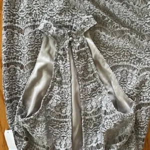 Charlotte Russe Sleeveless Grey Lace Mini Dress Size Small thumbnail 6