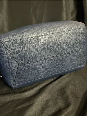 Michael Kors Navy and Black Pebbled Leather Tote thumbnail 8