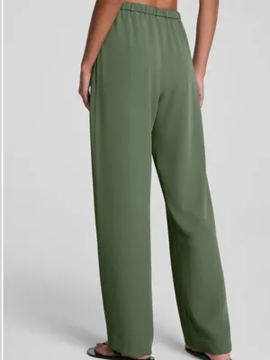 SPANX CarryOn Pant Wide Leg Drawstring Eucalyptus Green size Large thumbnail 3