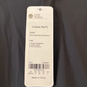CRZ YOGA CASUAL PANTS size M brand new with tag inseam 28” waist 32”flat thumbnail 5