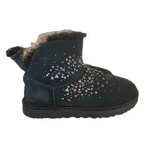 UGG Classic Galaxy Mini Bling Boot Black Suede Womens Size US9 MSRP $180 1103799 thumbnail 10