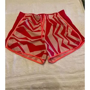 Nike Dri Fit Women’s Athletic Shorts orange/ white/zebra print size M thumbnail 9