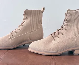 Rothy's The Lug Boot Fawn Tan Chelsea Ankle Boots Women's Size 8 thumbnail 1