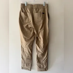 FigsPro Zip Fly Skinny Scrub Trouser Professional Pants Khaki Tan Elastic Waist‎ thumbnail 5