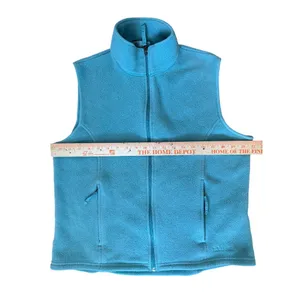 L.L. Bean Flull Zip Fleece Vest In Teal Blue Full-Zip Womens Medium Vintage thumbnail 5