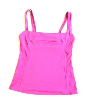 ASOS swim hot pink tankini top sz 6 thumbnail 1