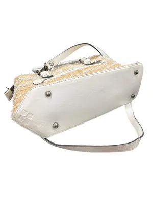 Patricia Nash Angela wms leather tan white tasseled hand shoulder bag SKU 10-759 thumbnail 7