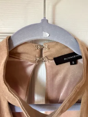 Olivaceous Seude like Dress thumbnail 3