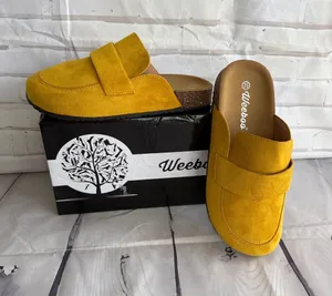 Weeboo Yellow Suede Mule Clogs Size 7.5 thumbnail 1
