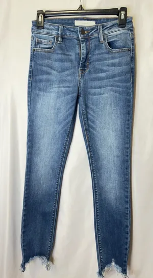 Hidden MidRise Skinny Jeans Distressed Size 25 Style 7694 cut 738 thumbnail 1