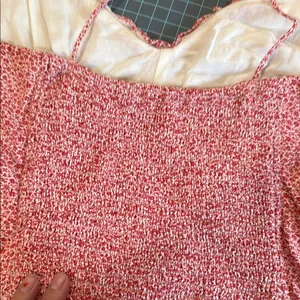 Abercrombie & Fitch red Mini A-Line Skirt Set top size S bottom size M thumbnail 9