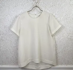 Madewell Cream Back-Zip Oversized Swing Tee - Size - Medium thumbnail 1