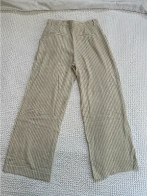 ZARA Striped Wide-Leg Pants thumbnail 2