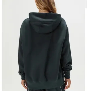 Nike Women's Dark Green Swoosh Pullover Hoodie thumbnail 4