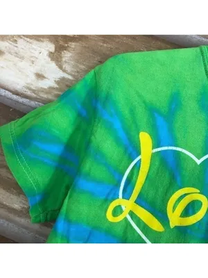 LOVE to Cheer tie dye Allstar Cheer tee size small thumbnail 4