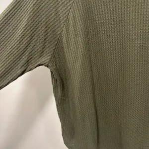 American Eagle Outfitters Olive Long Sleeve Henley Tee Size XL! thumbnail 3