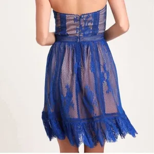 Lulu's Ryse the Label Lace Strapless Mini Dress thumbnail 7