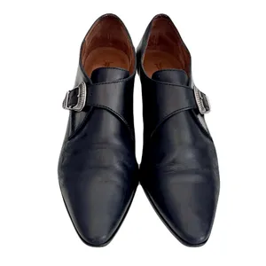 Frye Black Leather ‘Ellen Buckle Monk’ Short Western Ankle Boots, Size 8 thumbnail 3