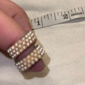 Elegant Faux Pearl Earrings thumbnail 3