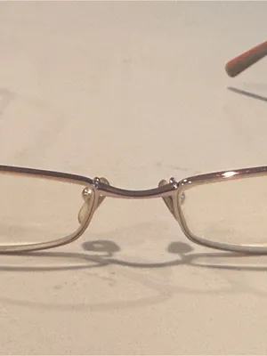 Versace MOD 1084 1056 Pink Metal Rectangle Eyeglass Frames thumbnail 4