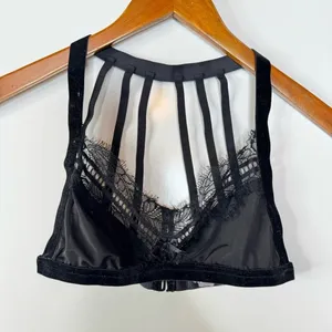For Love and Lemons Skivvy Collection‎ Black Bralette Size Small thumbnail 1
