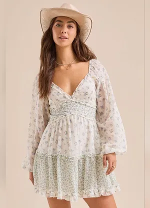 Altar'd State NWT Saige Floral Mini Dress Size L thumbnail 2