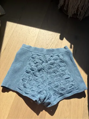Spell blue knit bonfire organic cotton shorts thumbnail 6