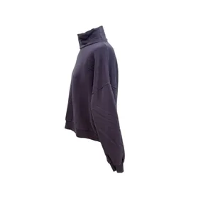 PANGAIA Purple Organic Cotton‎ Mock Neck Oversized Sweatshirt Size Small thumbnail 5
