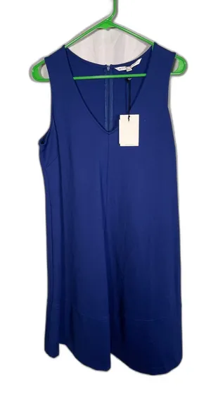 The Nines By Hatch Royal Blue V Neck Shift Dress Maternity Medium New thumbnail 1